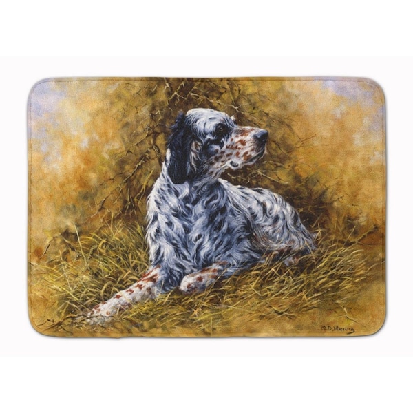 Carolines Treasures English Setter by Michael Herring Machine Washable Memory Foam Mat HMHE0007RUG - main